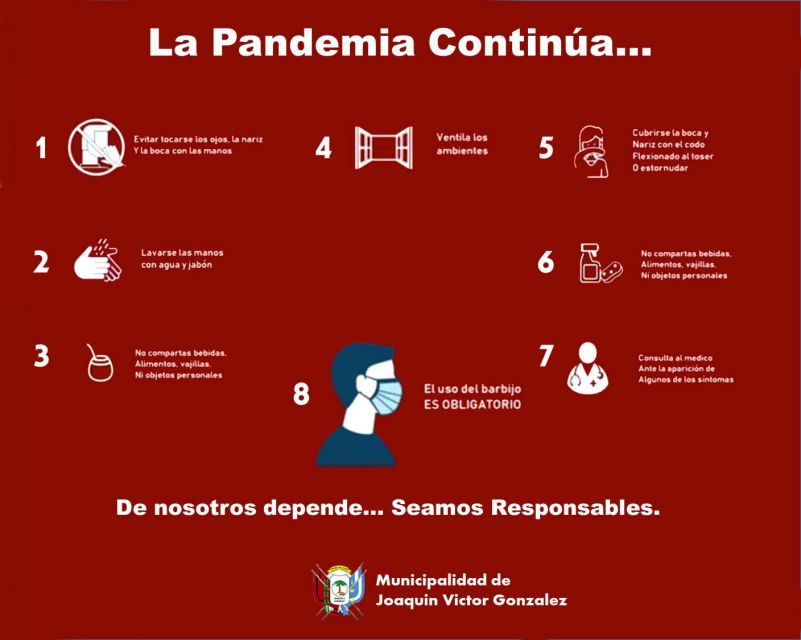 La Pandemia no ha terminado, nos cuidemos entre todos