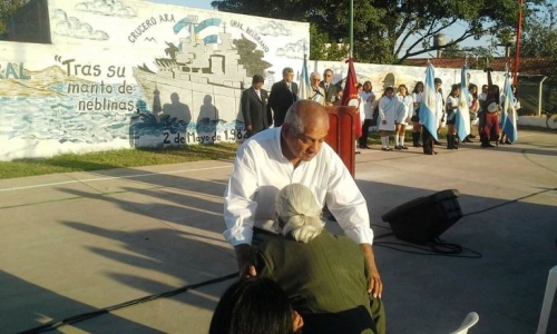 Inauguraron la Plaza ARA General Belgrano en Joaquín V. González