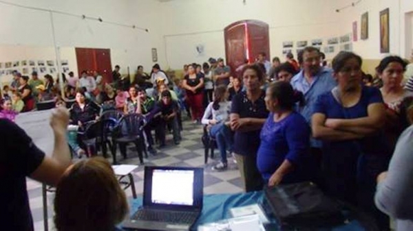 En Joaquín V. González sortearon ubicación para puestos de ventas en las Fiestas Patronales