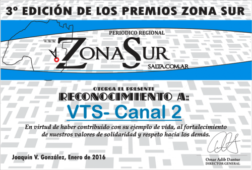 III° Edición de los Premios Zona Sur