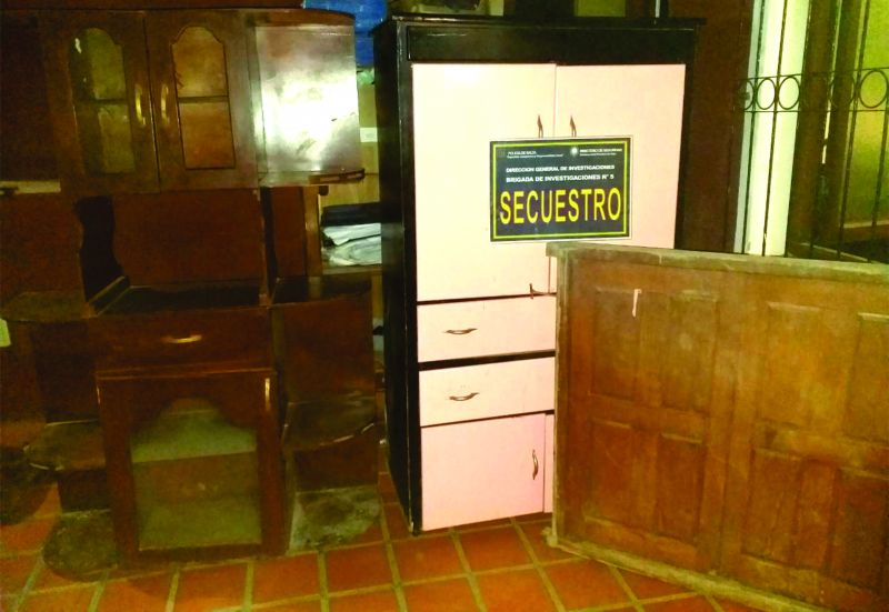 Investigadores recuperaron elementos robados en Joaquín V. González