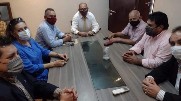 Encuentro con ministros del gabinete provincial