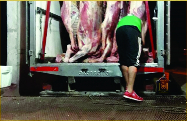 Secuestraron una importante cantidad de producto cárnico en El Quebrachal