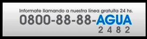 Afectación del servicio de agua potable por corte programado de energía eléctrica en Joaquín V. González y Gaona