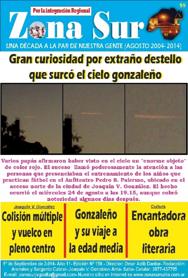 Zona Sur, edición impresa