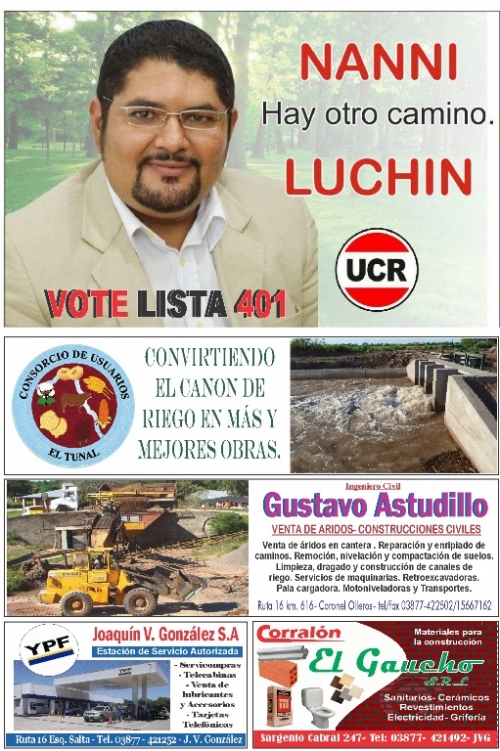Zona Sur, primera quincena de abril