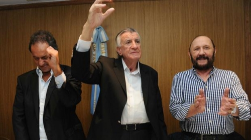 Con José Luis Gioja y Daniel Scioli, el PJ avanza hacia una lista de unidad