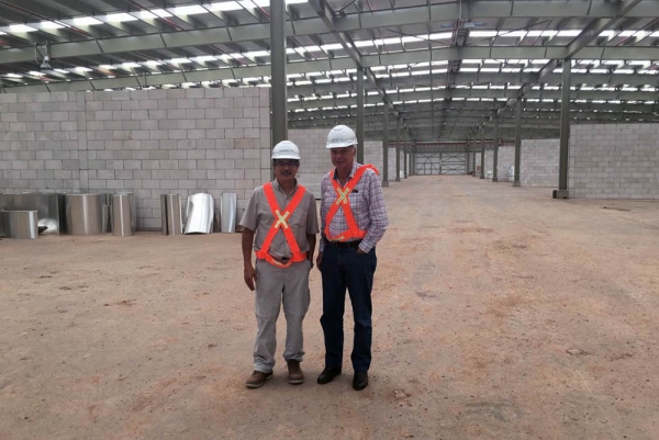 Controlan la obra del complejo de nitrato de amonio en El Galpón