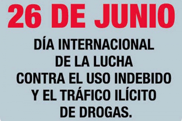 Con diversas actividades concientizarán sobre uso indebido y tráfico ilícito de drogas