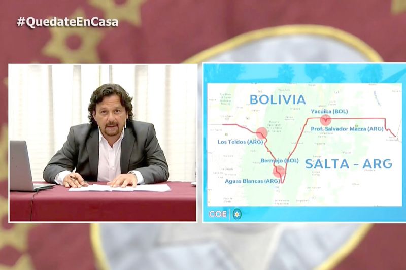 Sáenz brindó un informe estadístico sobre la cuarentena