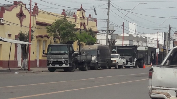Incendio en depósito municipal