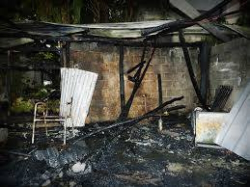 En Gaona una vivienda se incendió