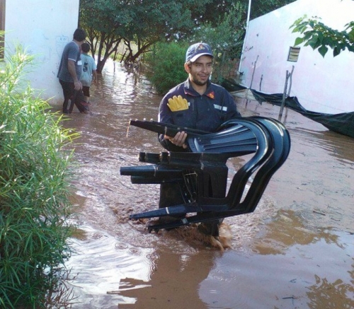 Luis Burela soporta otra vez la inundación