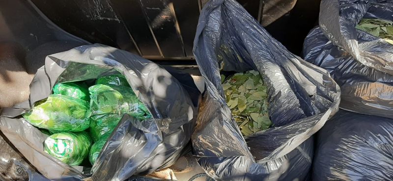 Secuestraron un cargamento de hojas de coca valuado en más de 300 mil pesos