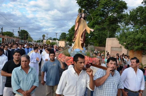 Vecinos de El Quebrachal rindieron homenaje a Cristo Rey