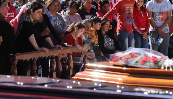 Todo el pueblo de El Galpón despidió a las víctimas del trágico accidente