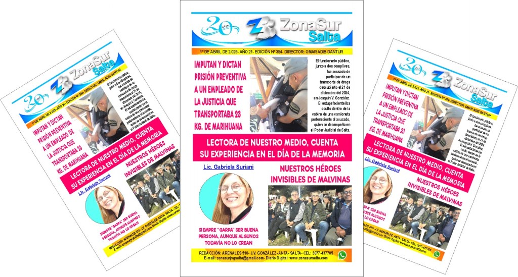 Nueva edición impresa, ABRIL 2025