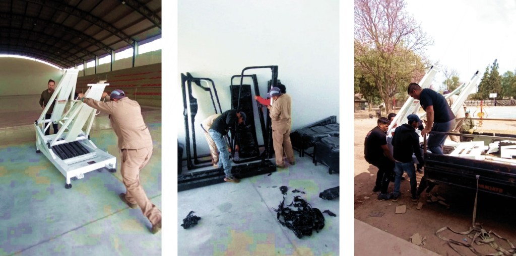 Equipamientos deportivos para el Microestadio Municipal