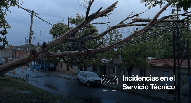 Interrupción del suministro en localidades del departamento Anta