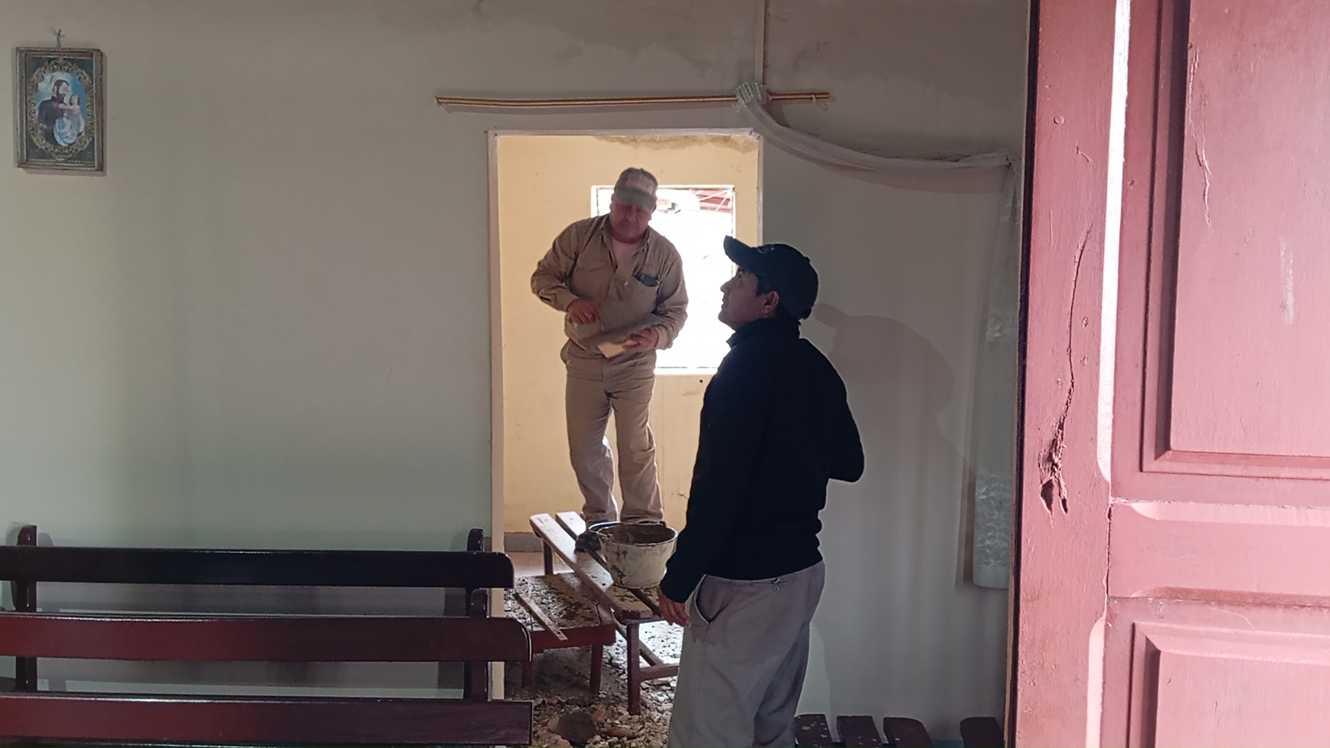 Arreglos en la capilla María Auxiliadora