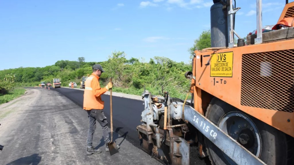 Ya se repavimentaron 25 kilómetros de la ruta provincial 5