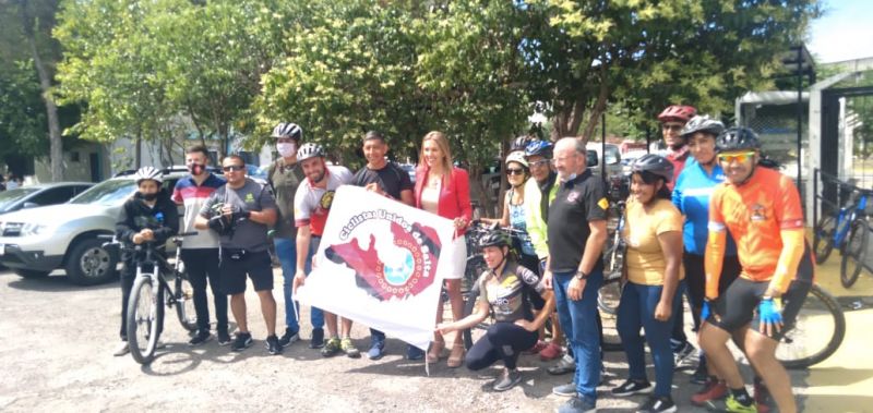 Ciclistas se movilizaron en el Concejo Deliberante