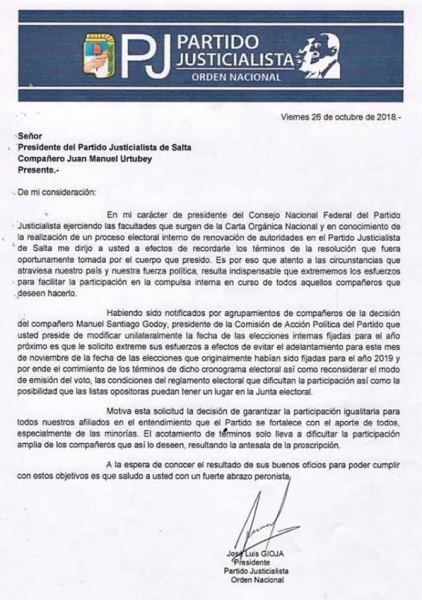 Gioja pidió garantías en las elecciones del PJ y Godoy replicó: “No entiende nada”