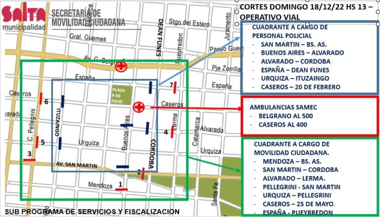 Luego del partido de Argentina habrá cortes y desvíos de tránsito en la ciudad