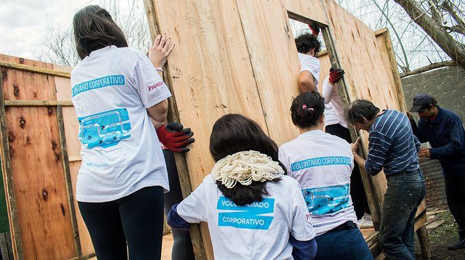 Durante el 2020 la Organización Techo construyó 18 viviendas de emergencia