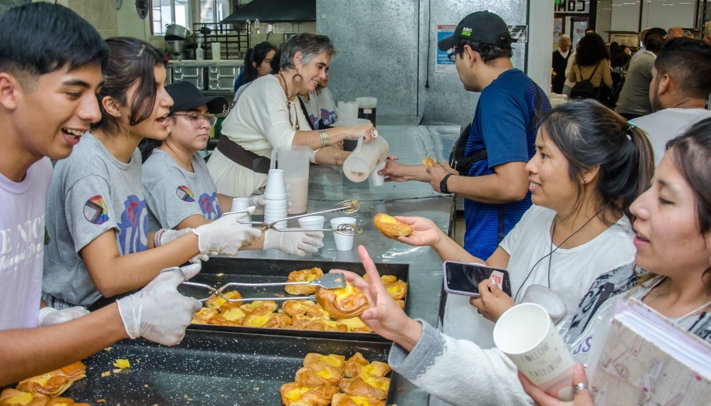 Merienda estudiantil en la UNSA