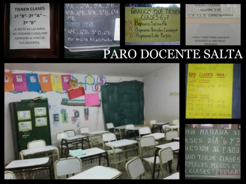 En Salta hay paro docente