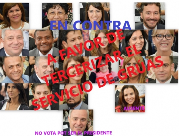 Concejales aprobaron la terciarización del sistema de grúas municipal