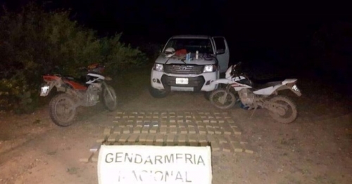 Gendarmes incautaron 116 kilos de droga en el límite de Salta y Formosa