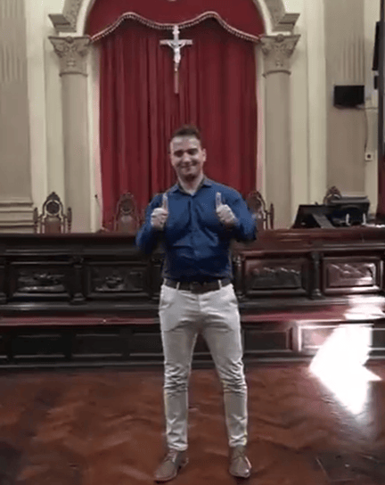 Exeni bailó en la Cámara de Diputados