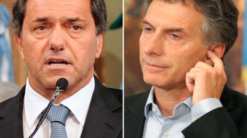 con el 70% DE LAS MESAS ESCRUTADAS EN EL PAIS, MACRI ARRIBA POR UN PUNTO