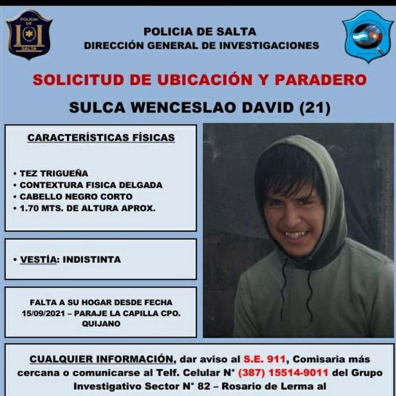 Caso Sulca: La búsqueda sigue bajo el protocolo vigente