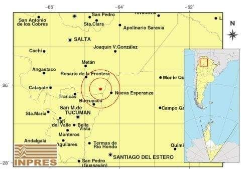 Tembló el sur de Salta