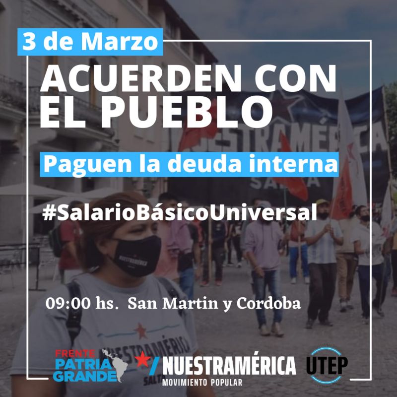 Olla popular en el centro salteño