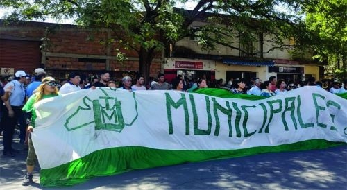 Trabajadores municipales de paro
