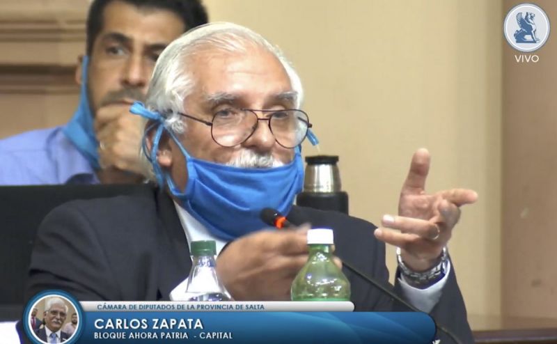 Zapata admitió que Emiliano Durand lo ayuda con la cartelería