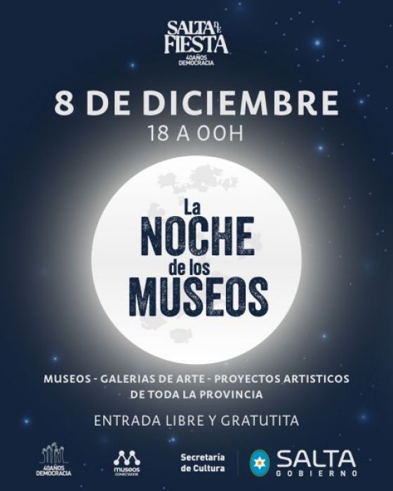 Salta se prepara para La Noche de los Museos 2023