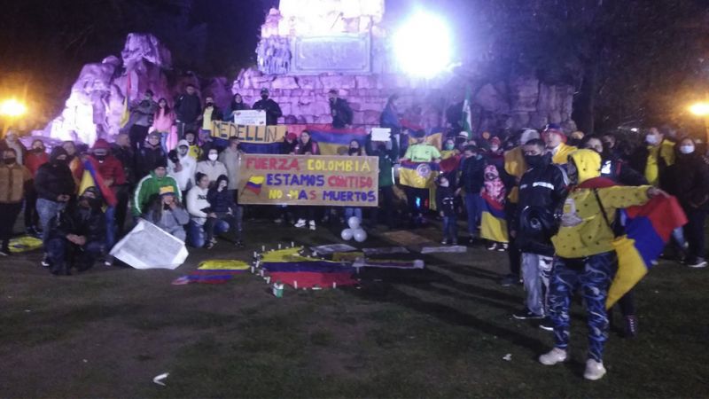 Salta se une al repudio contra la violencia de las fuerzas militares en Colombia