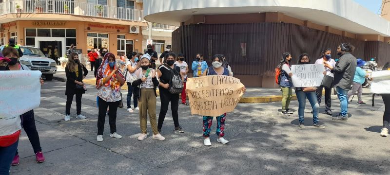 Trabajadoras del Potenciar Trabajo exigen la continuidad y la mejora de las condiciones laborales