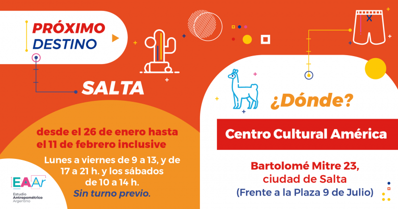 Desde hoy, se realiza el estudio antropométrico en Salta