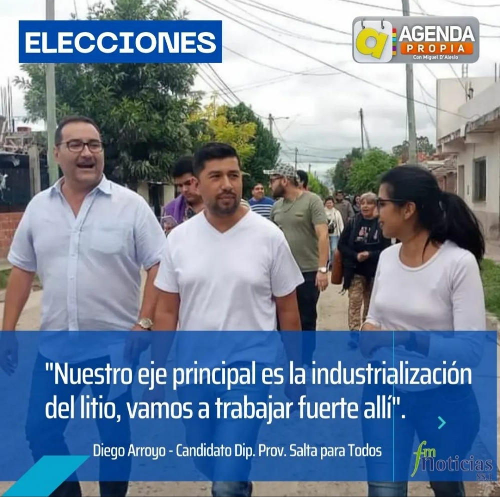 Arroyo propone la industrialización del litio