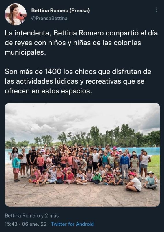 Chávez Díaz aseguró que el cierre de las colonias de vacaciones rige solo por 24 horas