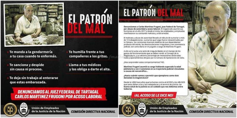 Ciudad Judicial Tartagal: gremio denunció al juez Martínez Frugoni