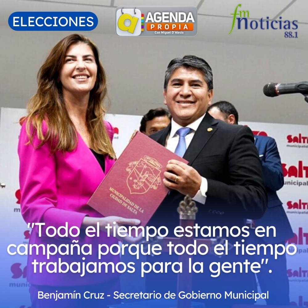 “Todo el tiempo estamos en campaña porque todo el tiempo trabajamos para la gente”