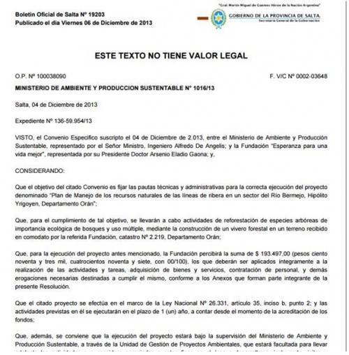 #SaltaNarcopoder: El cuñado de Reynoso tiene una fundación que controlaba la ribera del río Bermejo