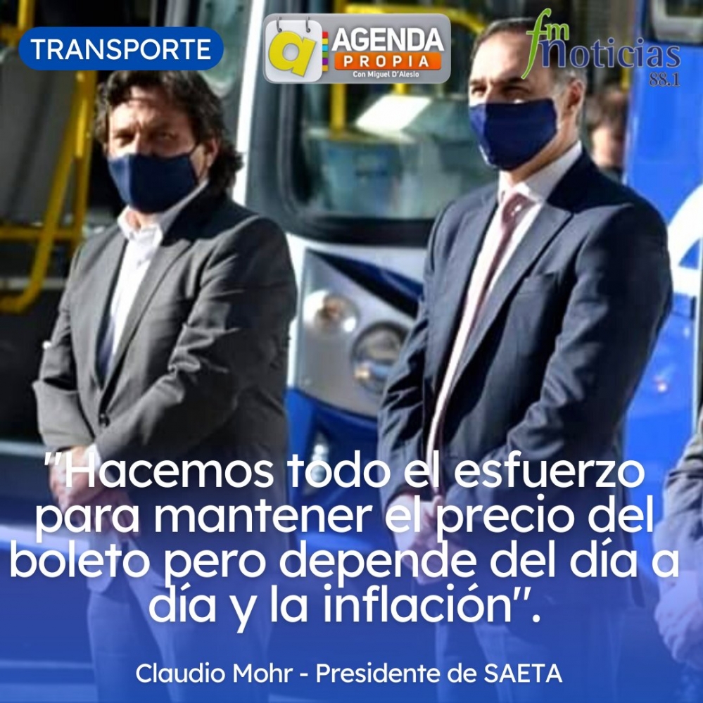 Desde Saeta aseguran que “hacen todo el esfuerzo” para mantener el precio del boleto